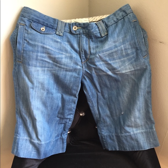 Paper-denim & cloth Jean Bermuda shorts size 32 - Picture 3 of 6